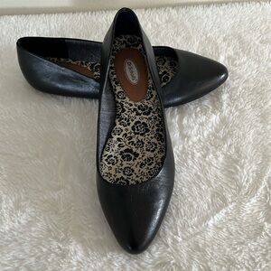 Dr. Scholl’s Black Leather Ballet Flats Size 7M